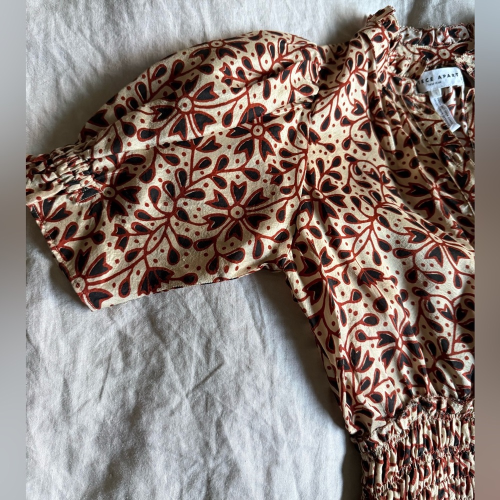APIECE APART 100% silk Maxi Dress Sz S/M - Picture 6 of 13